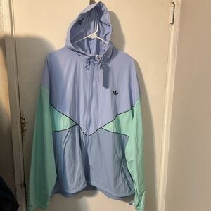 Adidas Pastel Blue Windbreaker